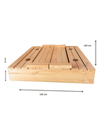Arenero para niños con asiento Montessorikidschile