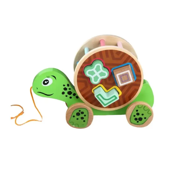 Cocodrilo de Madera – Juguete Didáctico de Encaje y Arrastre 🐊✨ - Montessorikidschile