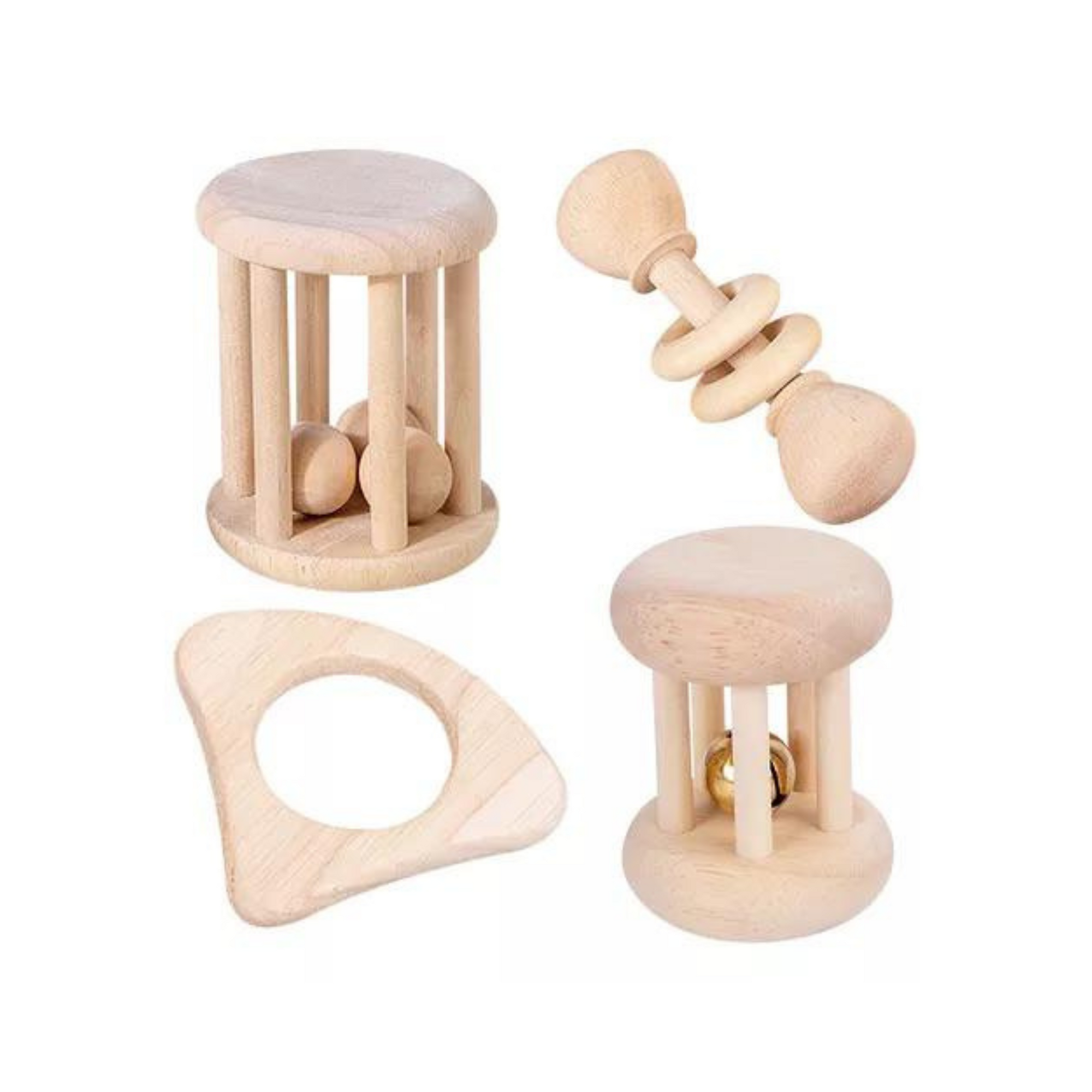 Set de sonajeros de madera - Montessorikidschile