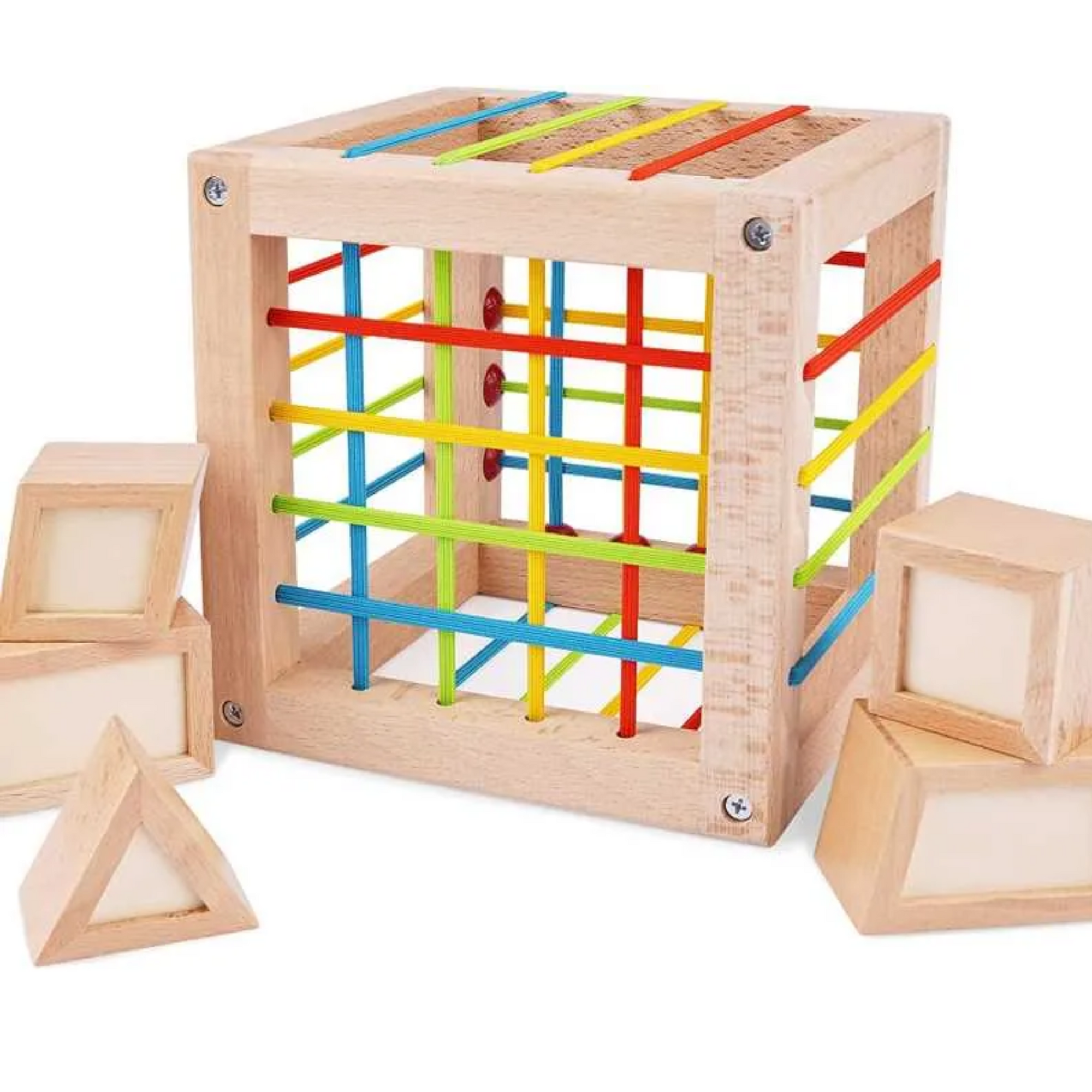 Cubo de elásticos - Montessorikidschile