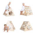 Triangulo de madera doble circunferencia - Montessorikidschile