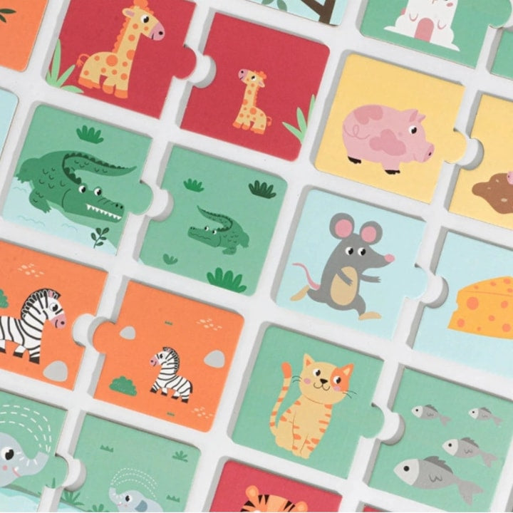 Puzzle Montessori de animales y sus crias - Montessorikidschile