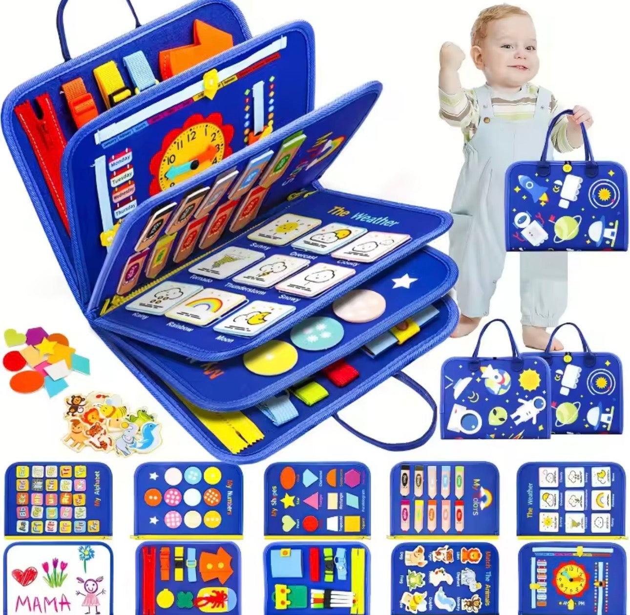 Carpeta sensorial multiactividades Montessorikidschile