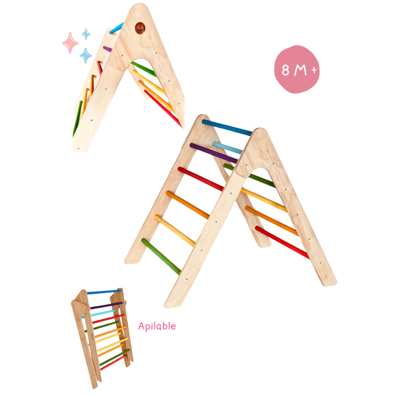 Triangulo Trepador Arcoiris - Montessorikidschile