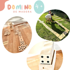 Domino de madera juego exterior - Montessorikidschile