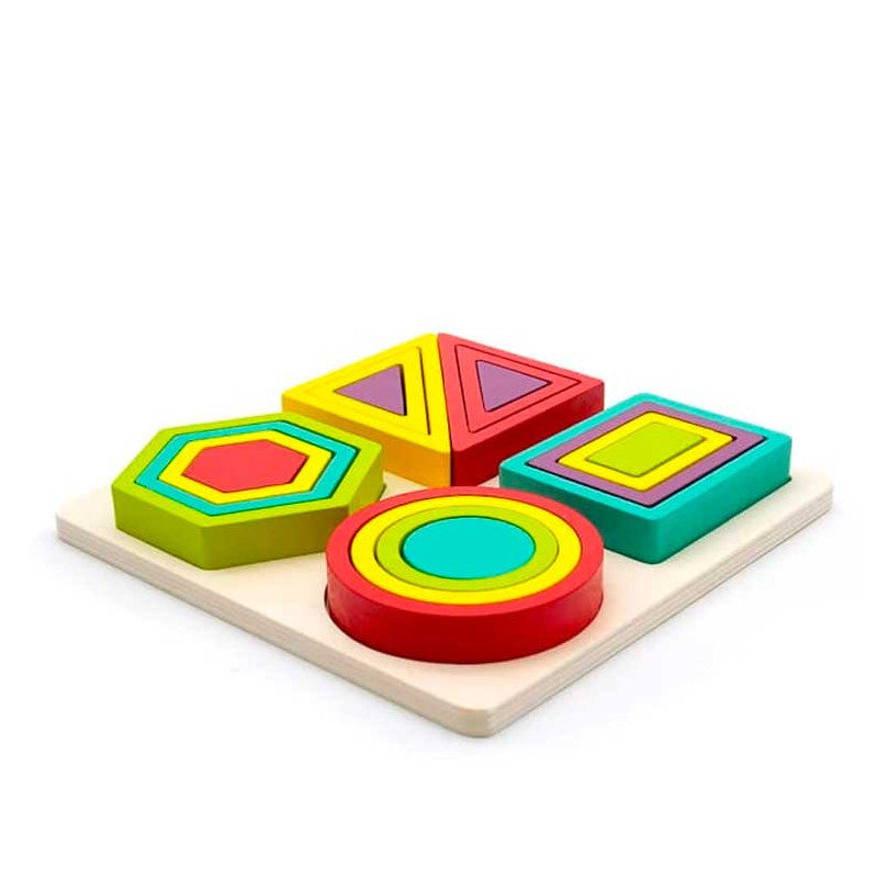 Bloques de encaje de madera - Montessorikidschile