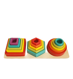 Torre sensorial triple de colores Montessori Montessorikidschile