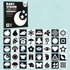 Tarjetas de estimulación blanco y negro - Montessorikidschile