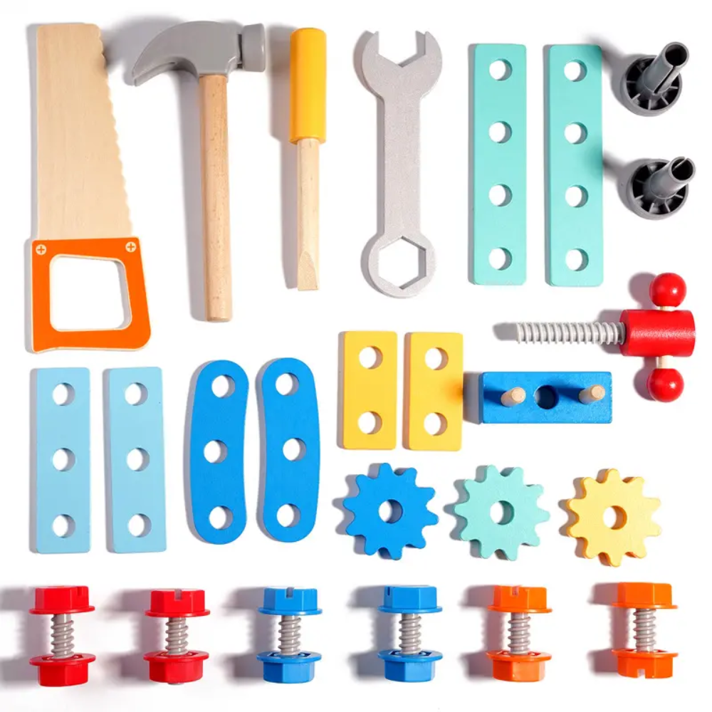 Caja de Herramientas de Madera Montessori Montessorikidschile