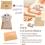 Pack Lectoescritura 4 en 1 - Montessorikidschile