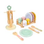 Set de vajilla de Madera Montessori
