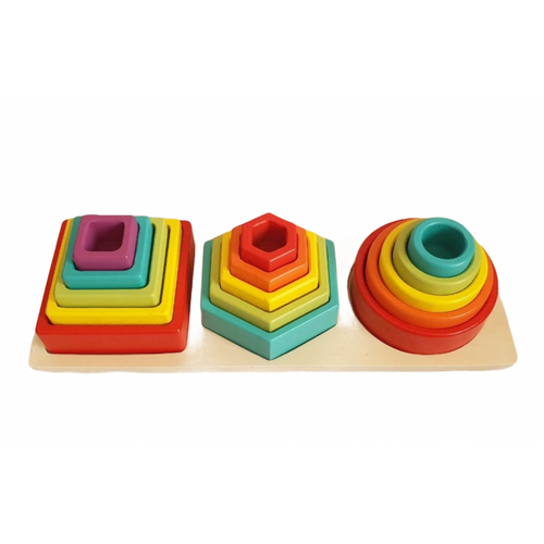 Box sensorial de madera arcoíris - Montessorikidschile
