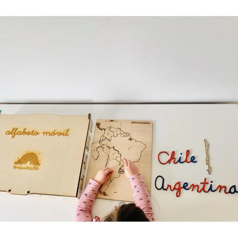 Alfabeto Movil 180 letras Mayúsculas - Montessorikidschile