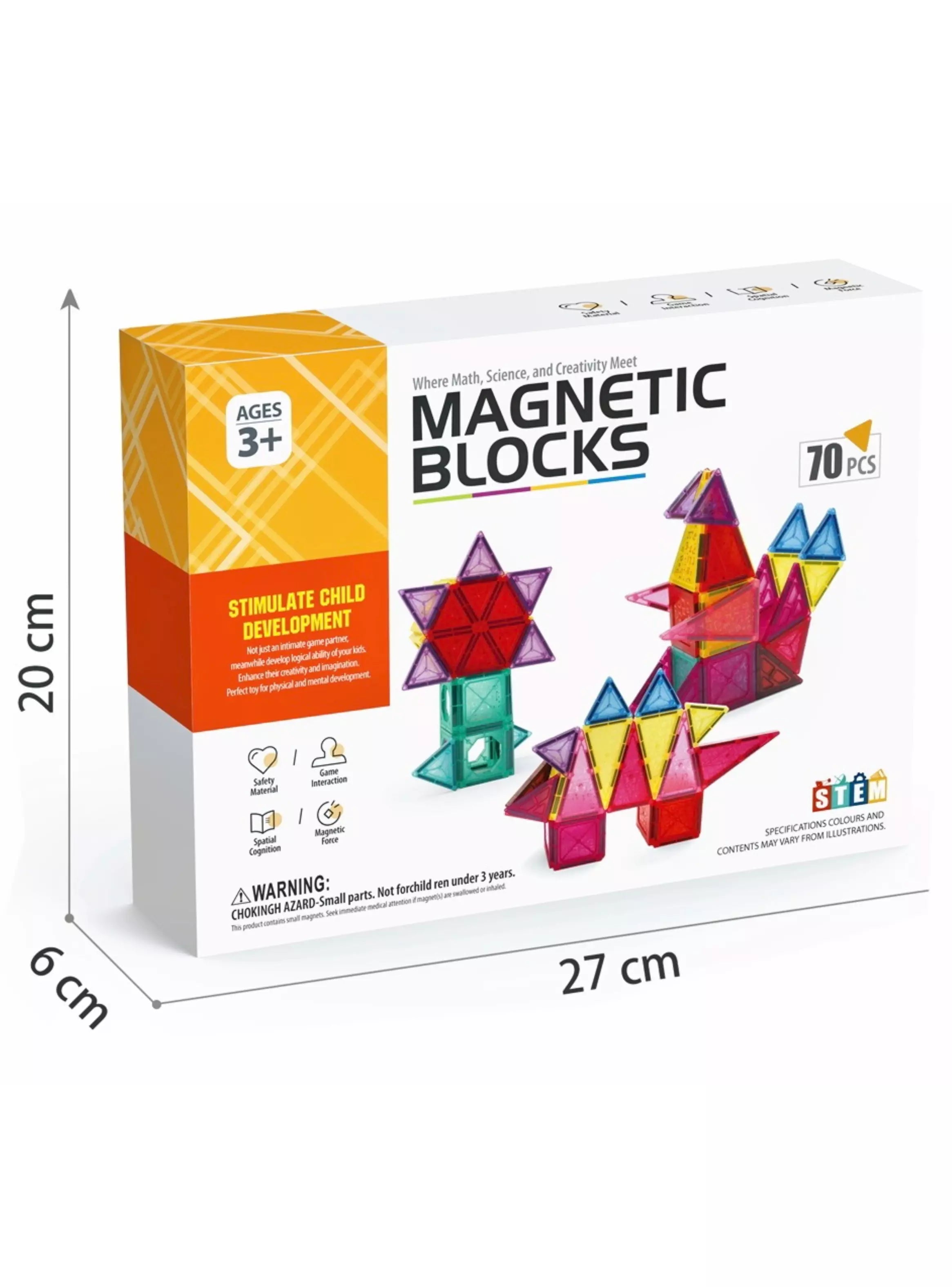 Magnéticos  70 piezas Montessorikidschile