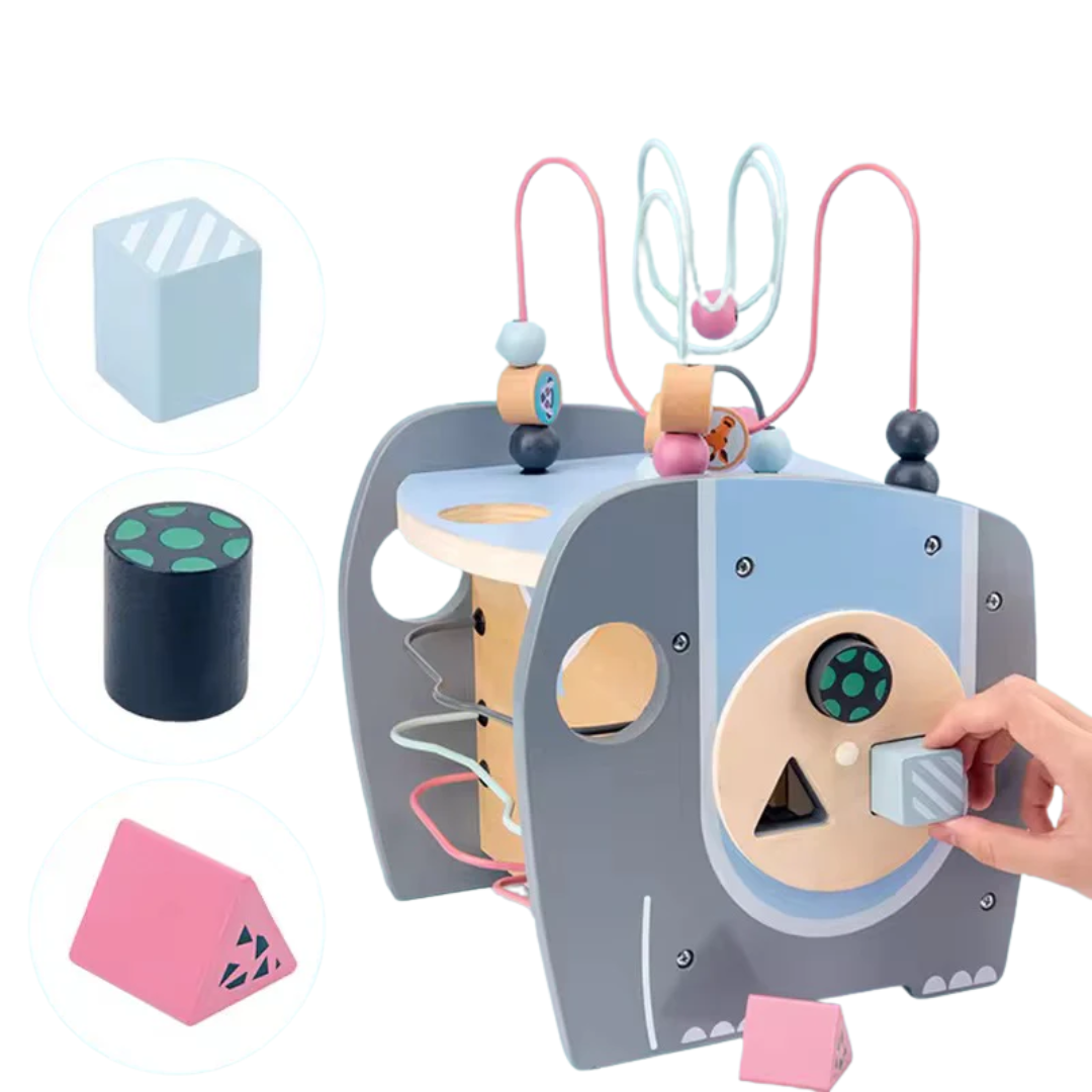 Cubo de motricidad de madera tamaño jumbo - Montessorikidschile