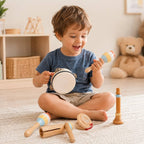 Set de Instrumentos Musicales de Madera – 6 Piezas Montessorikidschile