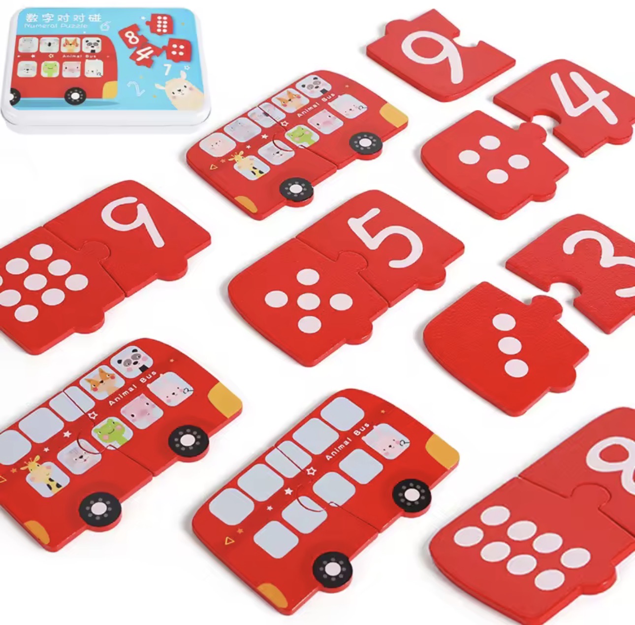 Puzzle de números Montessorikidschile