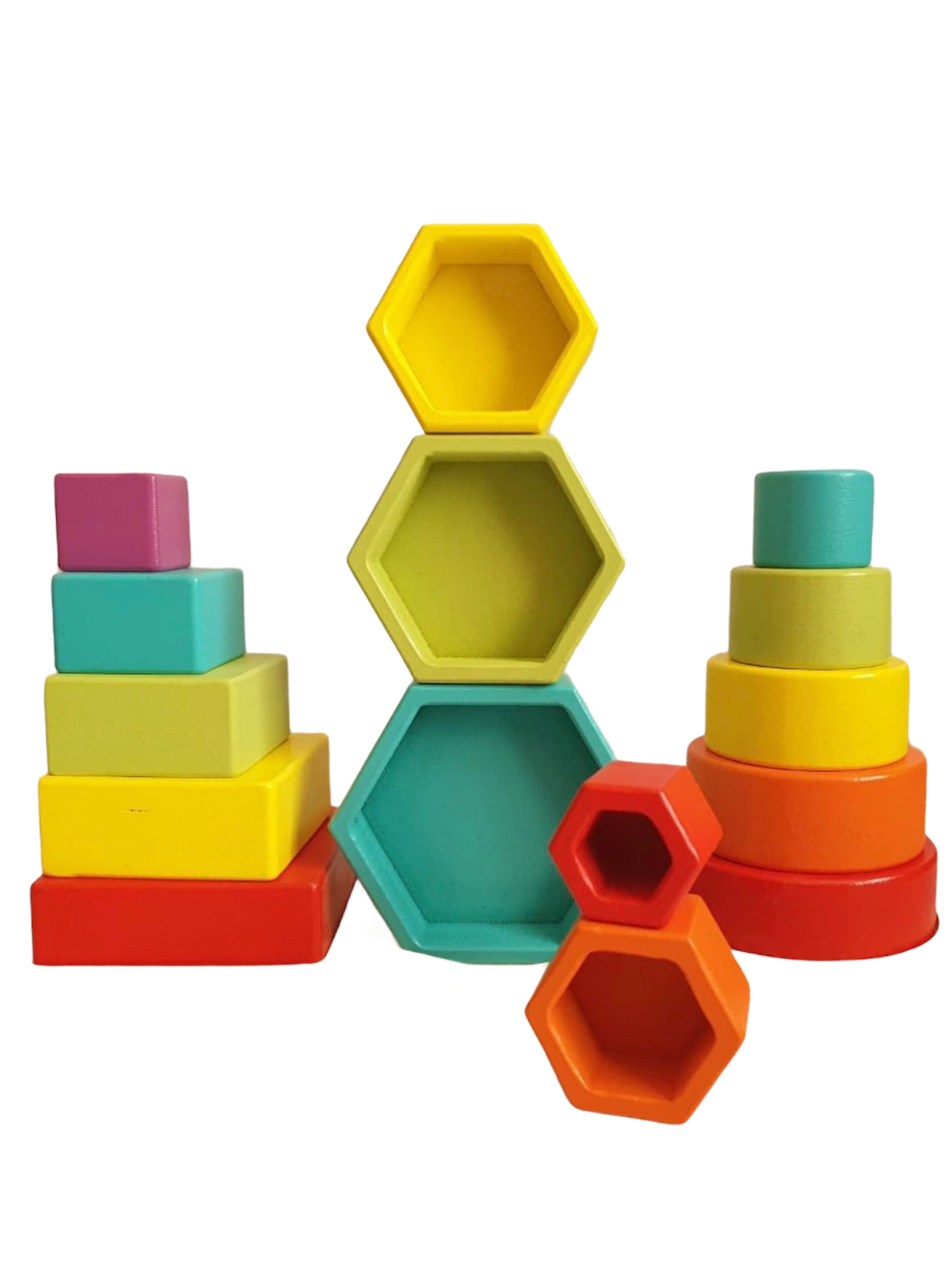 Torre sensorial triple de colores Montessori Montessorikidschile