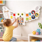 Tablero sensorial Búho Montessori Montessorikidschile