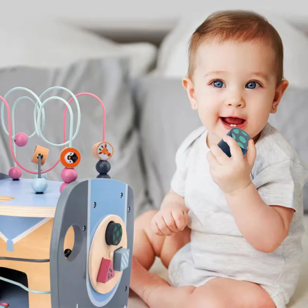 Cubo de motricidad de madera tamaño jumbo - Montessorikidschile