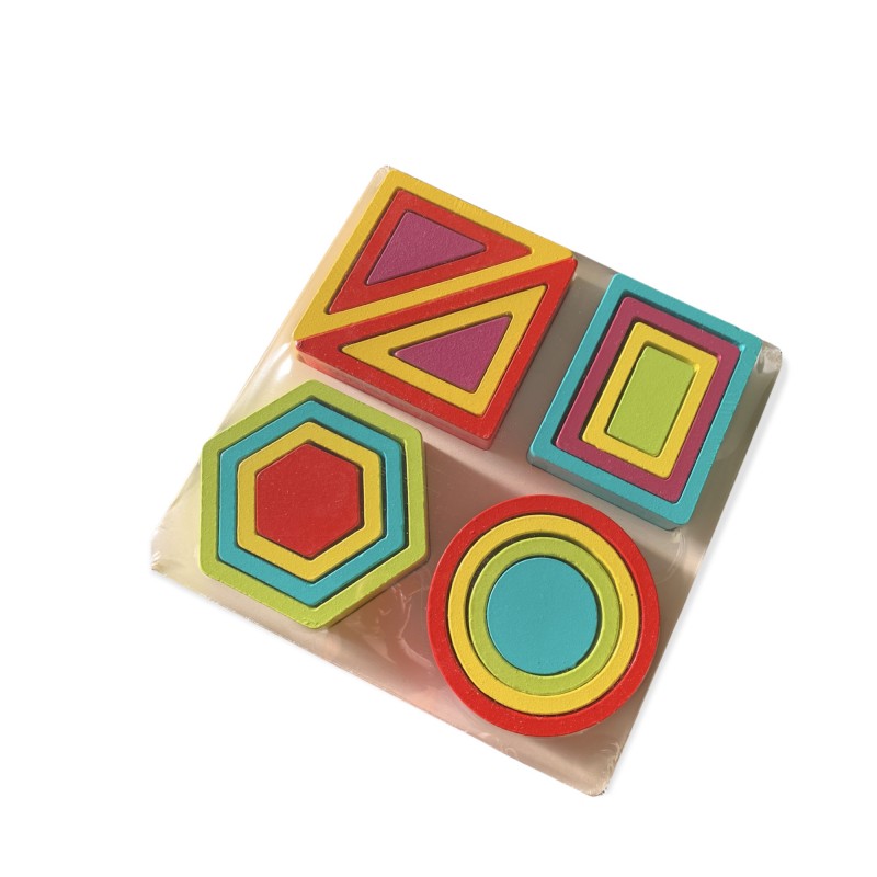 Bloques de encaje de madera - Montessorikidschile