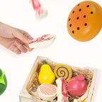 Set de Alimentos de Madera – Juego de Rol Montessori