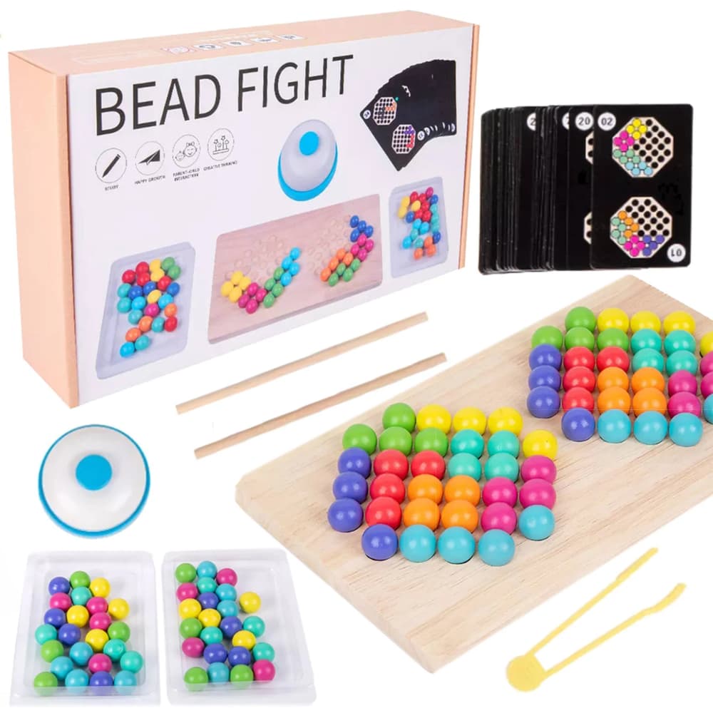 Juego de patrones y canicas Montessorikidschile