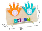 Juego de Cálculo Matemático Suma y Resta con Dedos Montessori