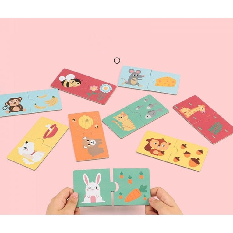 Puzzle Montessori de animales y sus crias - Montessorikidschile