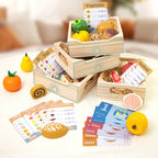 Set de Alimentos de Madera – Juego de Rol Montessori