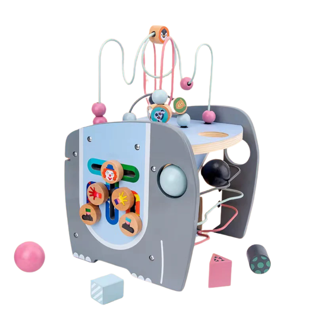 Cubo de motricidad de madera tamaño jumbo - Montessorikidschile