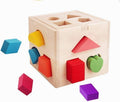 Cubo de encaje con cuerpos geométricos - Montessorikidschile