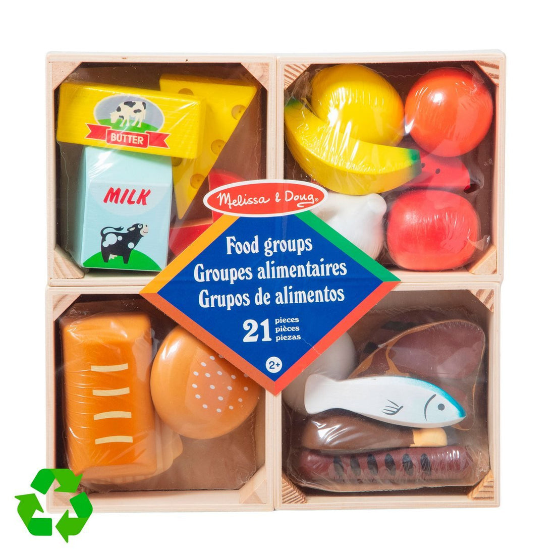 Set de alimentos de madera Melissa & Doug - Montessorikidschile
