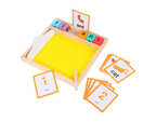 Bandeja de Arena Montessori para Trazar Letras y Aprender a Escribir Montessorikidschile