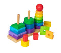 Triple torre de encaje de madera arcoiris Montessorikidschile