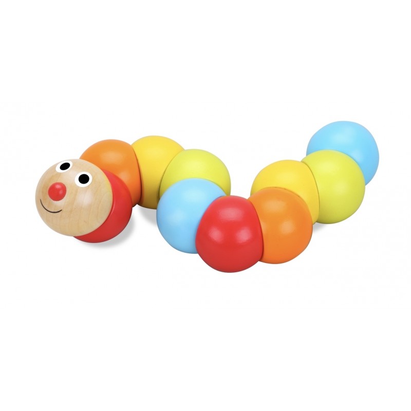 Cuncuna de madera arcoiris - Montessorikidschile