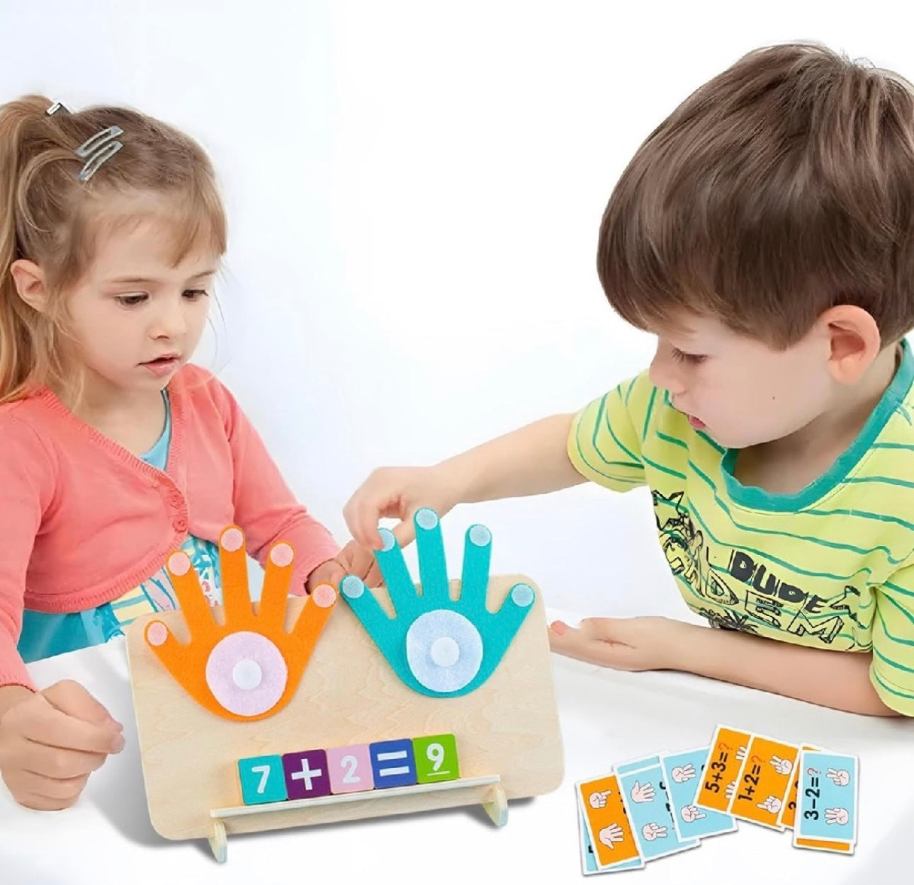 Juego de Cálculo Matemático Suma y Resta con Dedos Montessori - Montessorikidschile