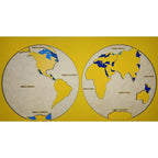 Mapa oceanos del mundo Montessori - Montessorikidschile
