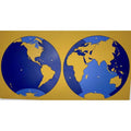 Mapa oceanos del mundo Montessori - Montessorikidschile