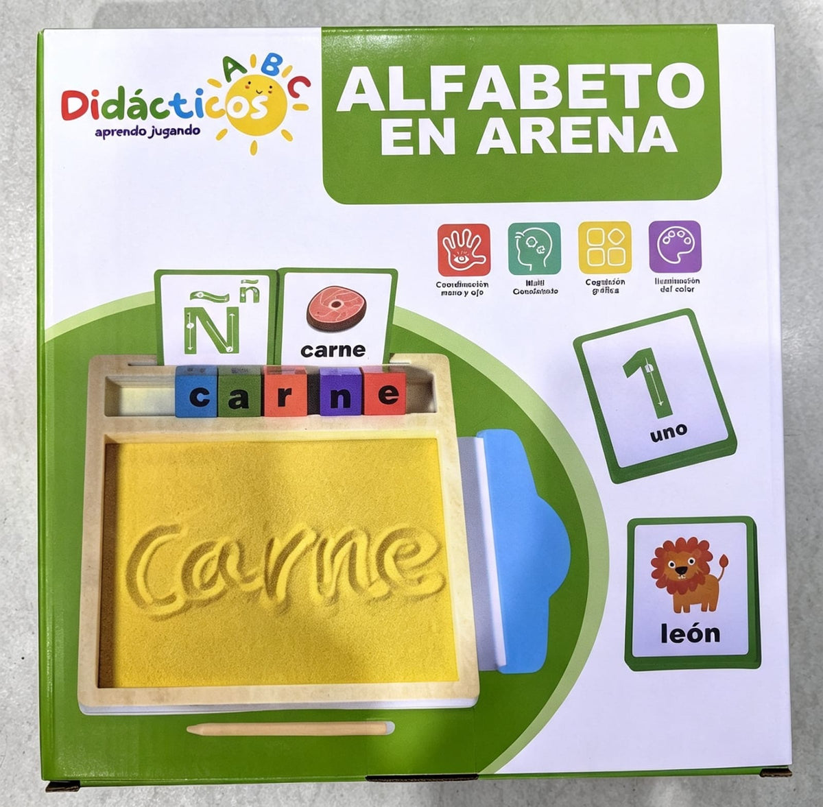 Bandeja de Arena Montessori para Trazar Letras y Aprender a Escribir Montessorikidschile