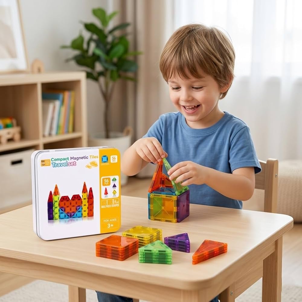 Caja de magnéticos 56 Piezas Montessorikidschile
