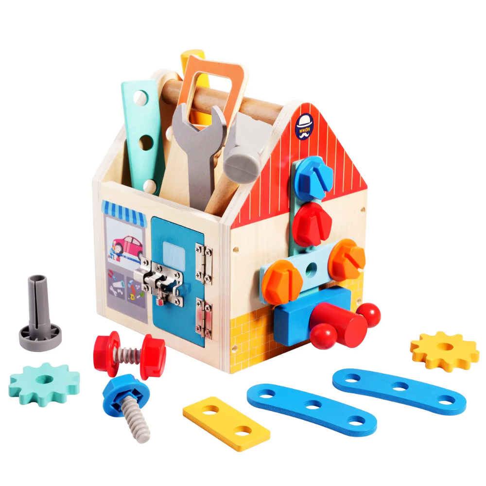 Caja de Herramientas de Madera Montessori Montessorikidschile
