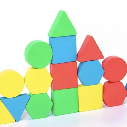 Puzzle cuerpos gemetricos de madera - Montessorikidschile