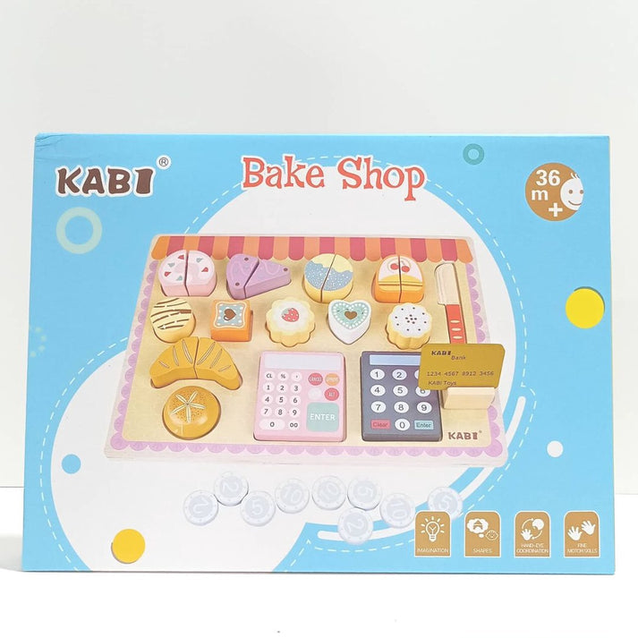 Set mini pastelería con caja registradora Montessorikidschile
