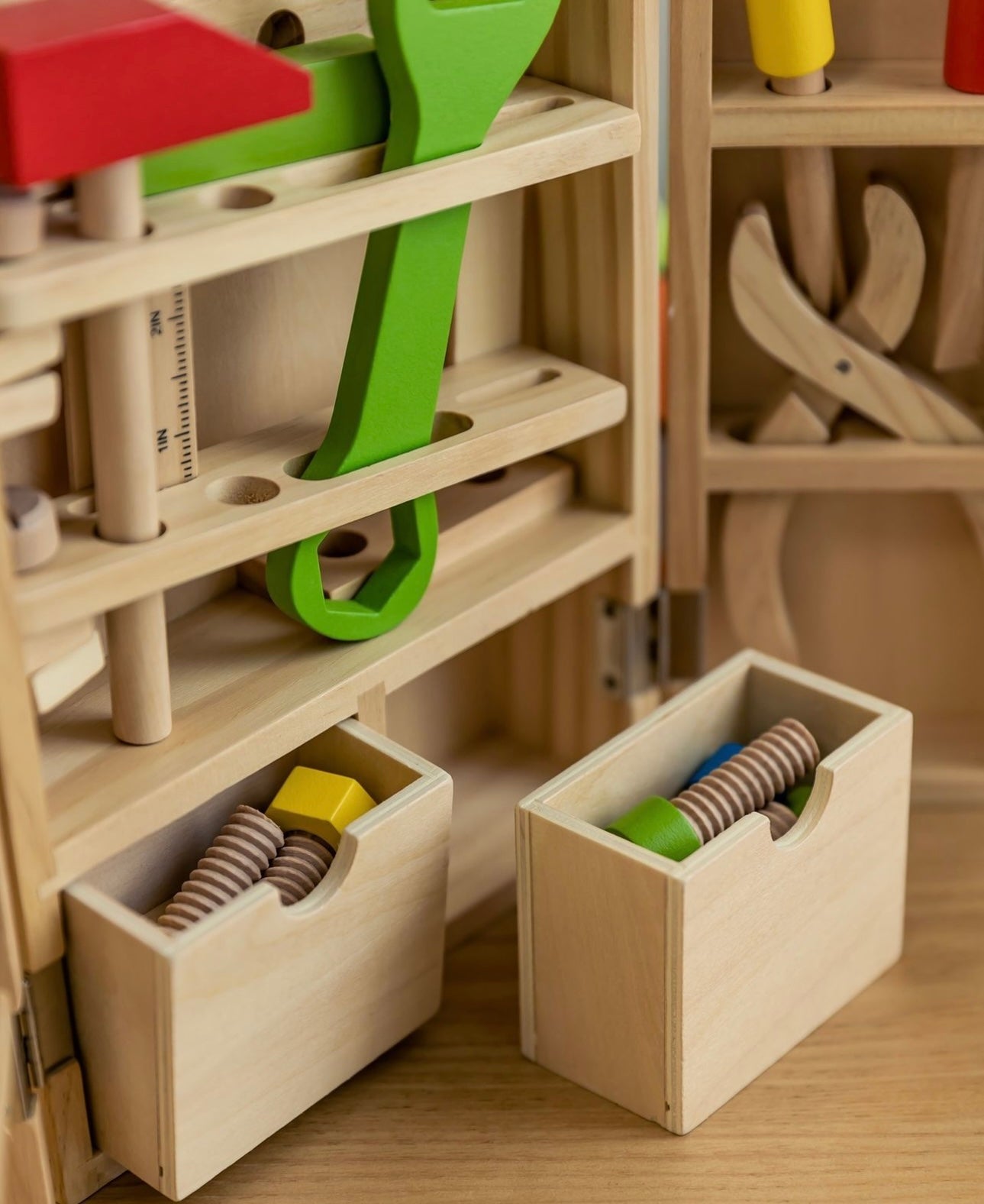 Caja de herramientas de madera - Montessorikidschile