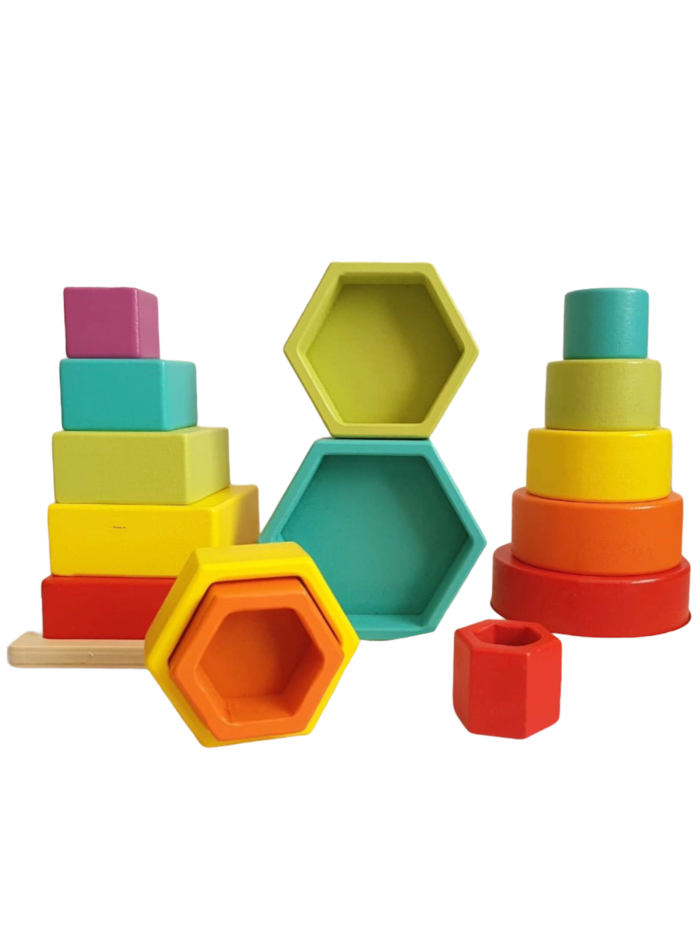 Torre sensorial triple de colores Montessori Montessorikidschile