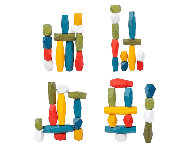 Piedras apilamiento Montessori Montessorikidschile