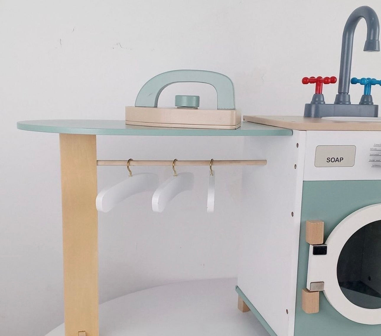 Lavandería de Madera Montessori para Niños | Juego Didáctico