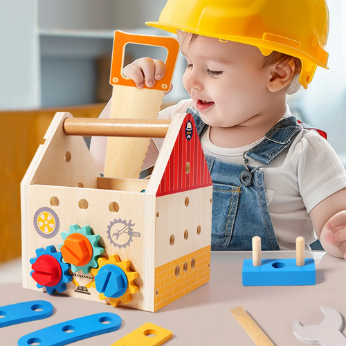 Caja de Herramientas de Madera Montessori Montessorikidschile