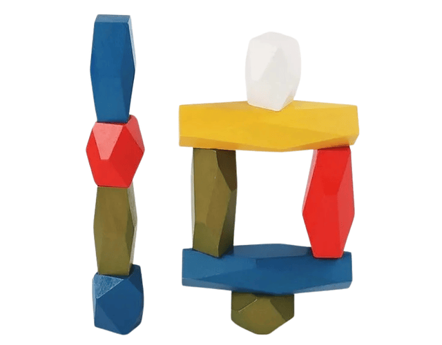 Piedras apilamiento Montessori Montessorikidschile
